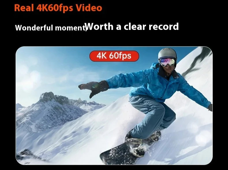 5K Magnetic Action Camera with Dual Touch Screen 4K60FPS 6-Axis EIS Waterproof Sports Camera for Cycling Vlog
