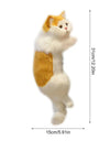 Simulation cat plush Doll Realistic Cute Cat Furry Hanging Ornaments Car Decoration Stuffed Animals Sculptures creative gift