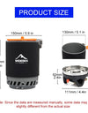 Camping Cooking System Heat Exchanger Outdoor Gas Stove Burner