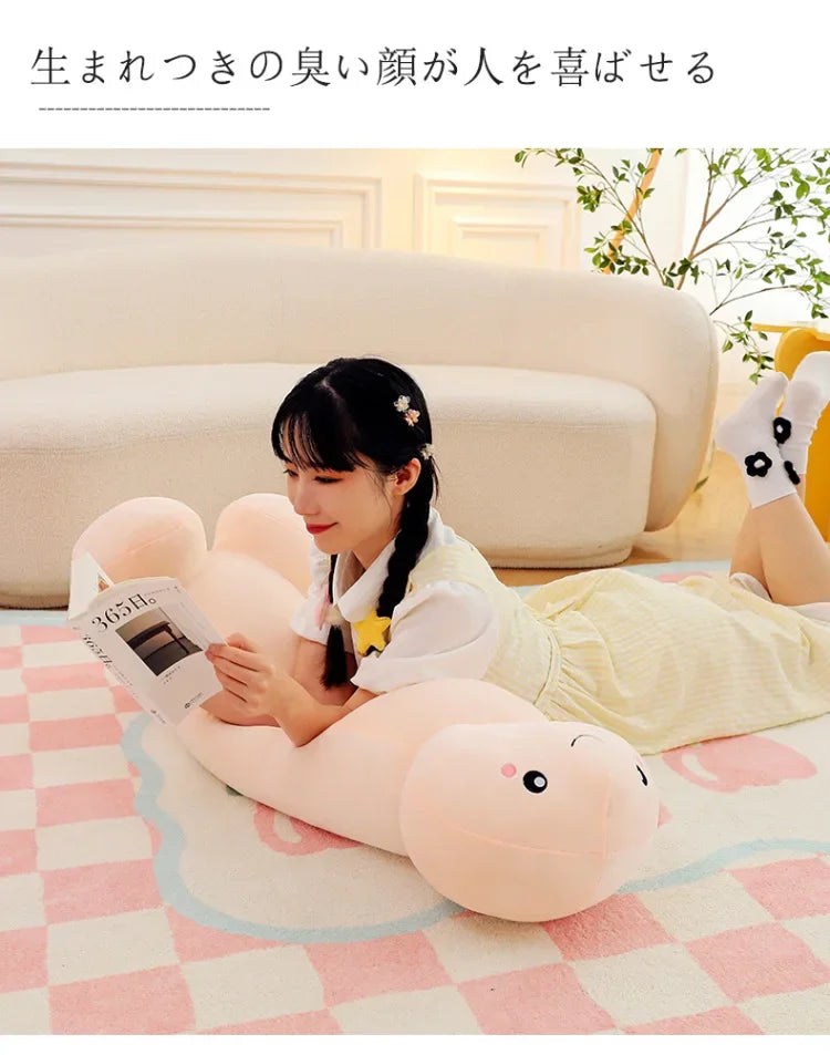 105cm Big Size Trick Penis Plush Kawaii Soft Simulation Dick Plushie Real-life Penis Pillow Sexy Hugging Pillow Girlfriend Gifts