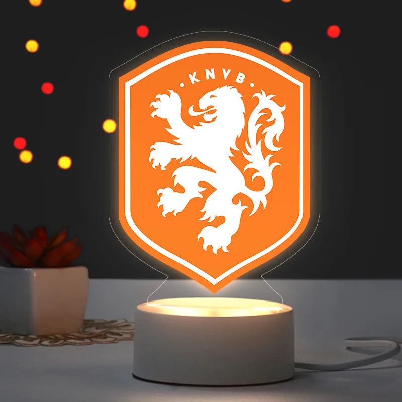 2026 Football Mascot Trophy LED Night Light Desktop Lamp Collectible Decoration