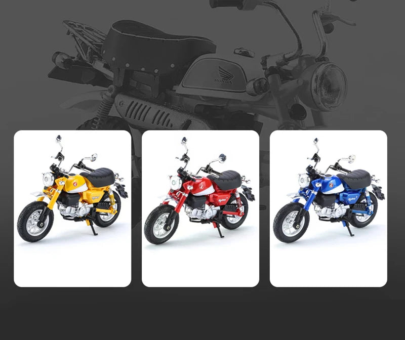 Diecast Honda Monkey 125 Motorcycle Model 1 to 12 Scale
