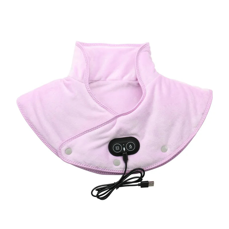 Electric Heating shoulder Neck Pad Massager USB Cervical Brace Wrap Thermal Compress Relieve Pain Fatigue Warm Back Brace Tool