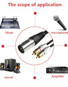 XLR to RCA Cable RCA Male to XLR 3 Pin Cannon Female Audio Video Cable for Amplifier Mixing Plug Cable 1m 1.5m 2m 3m 5m 8m