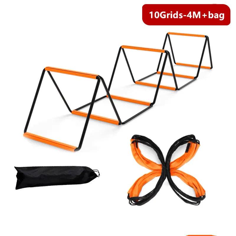 Foldable Agility Ladder Soccer Football Training Equipment Jump Speed Coordination Footwork Ladder with Carry Bag for Kid Adult