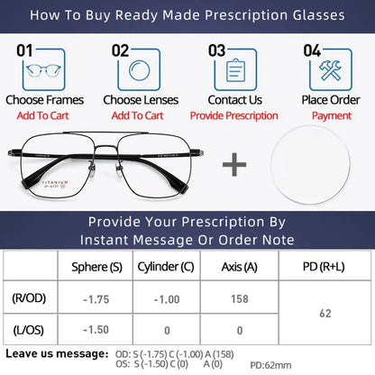 HONGMEI Ultra-light Myopia Prescription Glasses Optica Eyeglasses Hyperopia Reading High Quality Large Frame Square Retro Custom