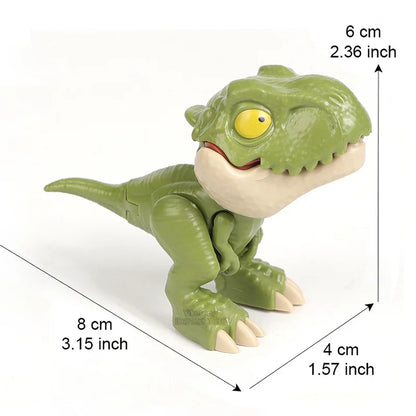 Finger Dinosaur Tricky Tyrannosauru Model Interactive Bite Hand Creative Movable Joints Fidget Toy Funny Dino Eggs Birthday Gift