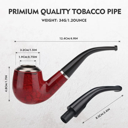 Scotte Tobacco Pipe Red