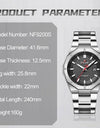 Sports Military Watches Stainless Steel Male Quartz Wristwatch Waterproof Luxury Causal Clock
