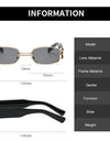 Sunglasses Fashion Rectangle Mens Womens Steampunk Sunglasses UV400 Outdoor Riding Fishing Party Glasses