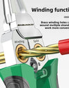 Multifunctional Wire Stripper Electrician's Pliers 8-in-1 Stainless Steel Needle-nose Pliers with Wire Measuring Hand Tools