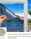 One Way Mirror Window Privacy Film Daytime Anti UV Sun Blocking Heat Control Reflective Window Tint for Home Office Living Room