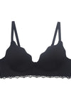 Women’s Brand Low-Cut Push-Up Bra – Soft, Comfortable Wireless Fashion Bralette