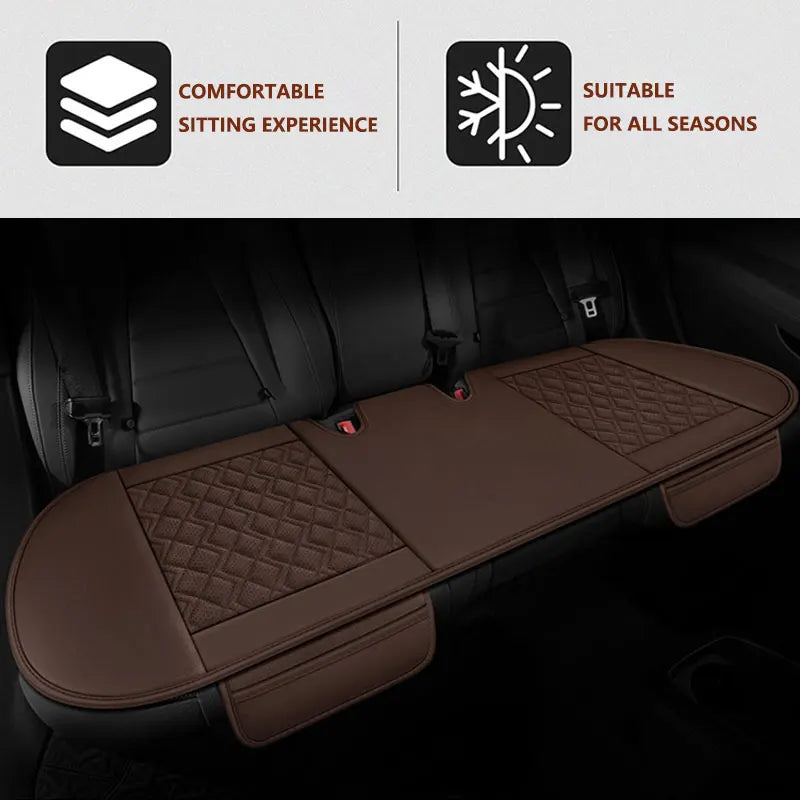 Genuine Leather Car Seat Cover Breathable Hole Car Seat Cushion Universal Auto Seat Mat Pads 3D Convex Design Chair Cushion Mats