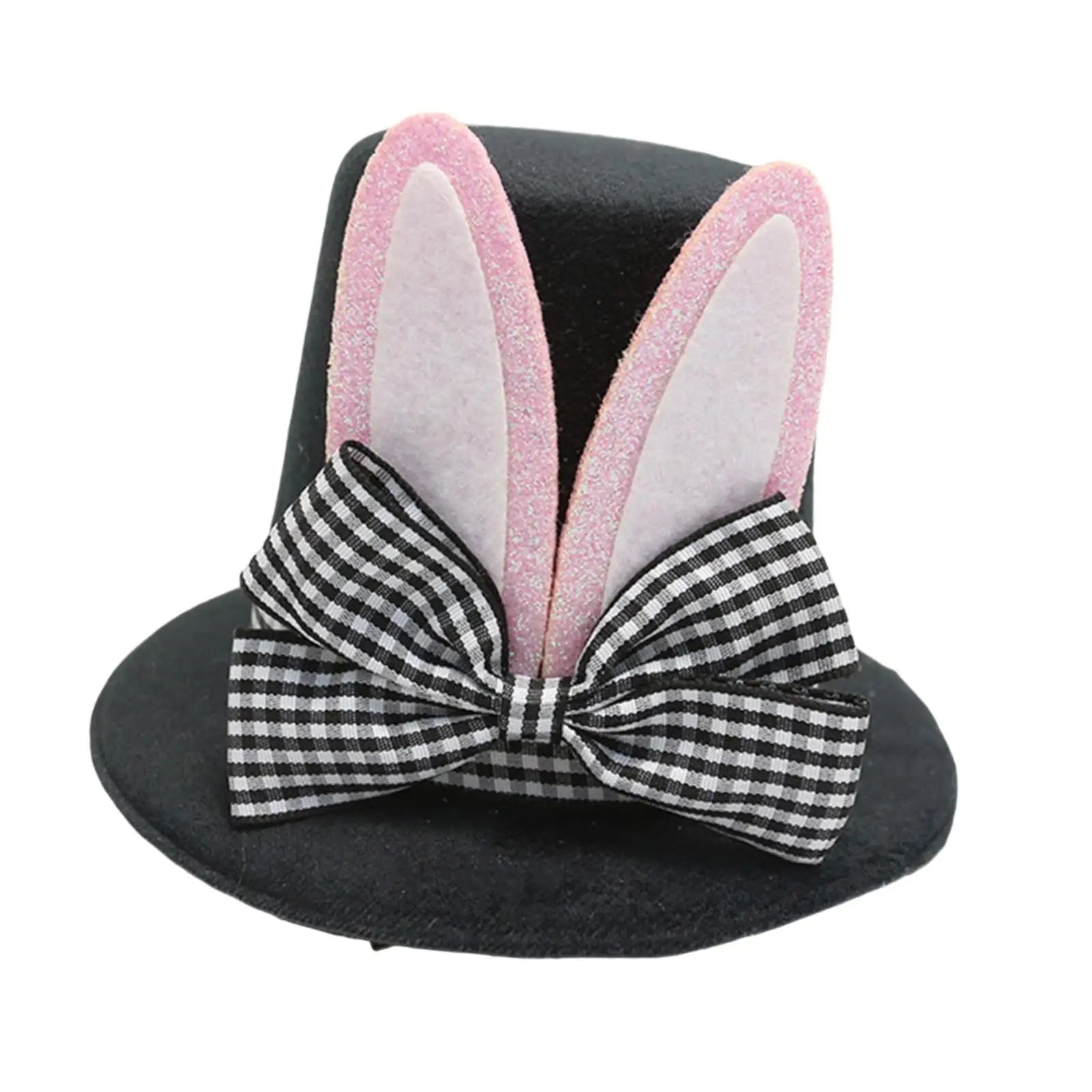 Top Hat Hair Clip Lovely Bunny Ears Hairpin Fancy Dress Headdress for Women Mini Hat Hair Pin for Holiday Carnival Party Favor