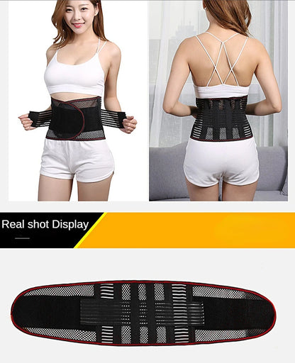 Adjustable Waist Trainer Belt Men Women Lower Back Brace Spine Support Waist Belt Orthopedic Breathable Lumbar Corset