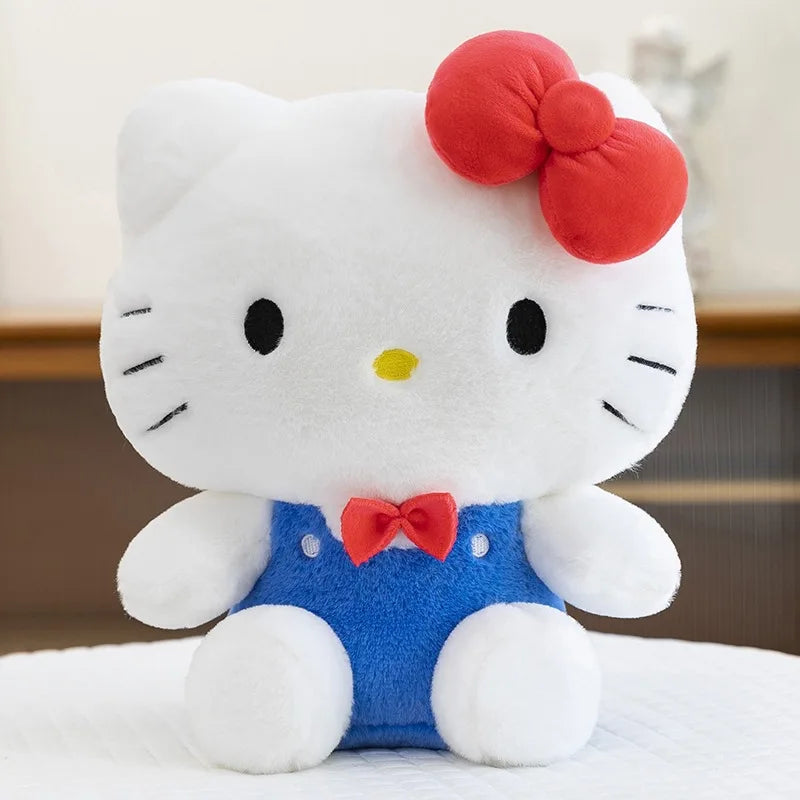 Kawaii Hello Kitty Plush Toy Sanrio Cute Hello Kitty Stuffed Doll for Kids Birthday Gift Valentine Present for Girls Soft Doll