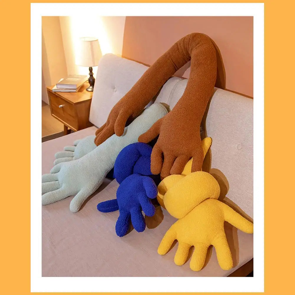 Creative Hand Shape Plush Pillow Soft Long Arm Sofa Palm Home Throw Office Pillow Funny Nap Stuffed Toy Pillows Color D P2Q8