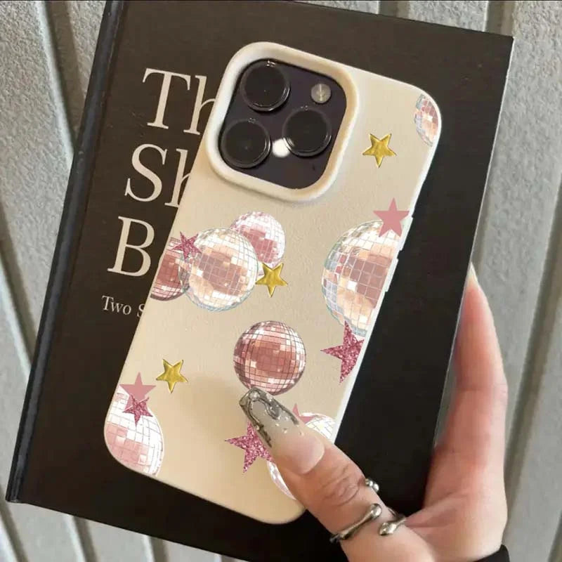 For iPhone 17 16 15 14 Case Vintage Lip Print Leopard Print Pool Cover For iPhone 17Air 16 15Plus