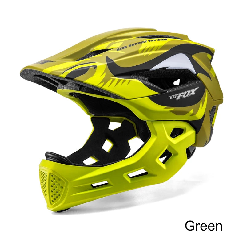 Kids Detachable Full Face Bike Helmet For Cycling And Outdoor Sports