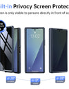 for Z Fold 7 Case with Privacy Screen Protector Full-Body Slim Coverage Hinge Protection Shockproof Phone Cover