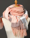 Autumn Winter Warm Cashmere Scarf Dot Pattern Long Tassels Women Thicken Wrap Shawl Lady muffler Wool Pashmina