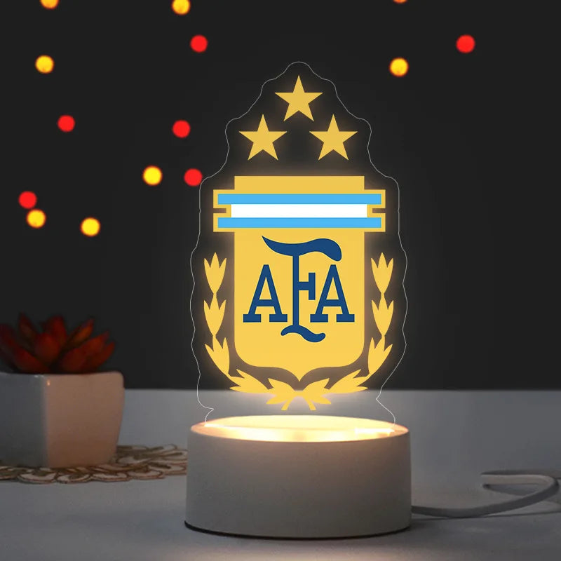 2026 Football Mascot Trophy LED Night Light Desktop Lamp Collectible Decoration