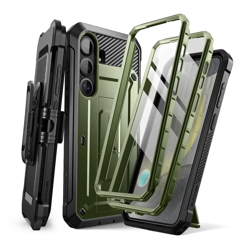 For Samsung Galaxy S25 Plus Case UB Pro Heavy Duty Rugged Phone Case with Built-in Screen Protector Kickstand Belt-Clip