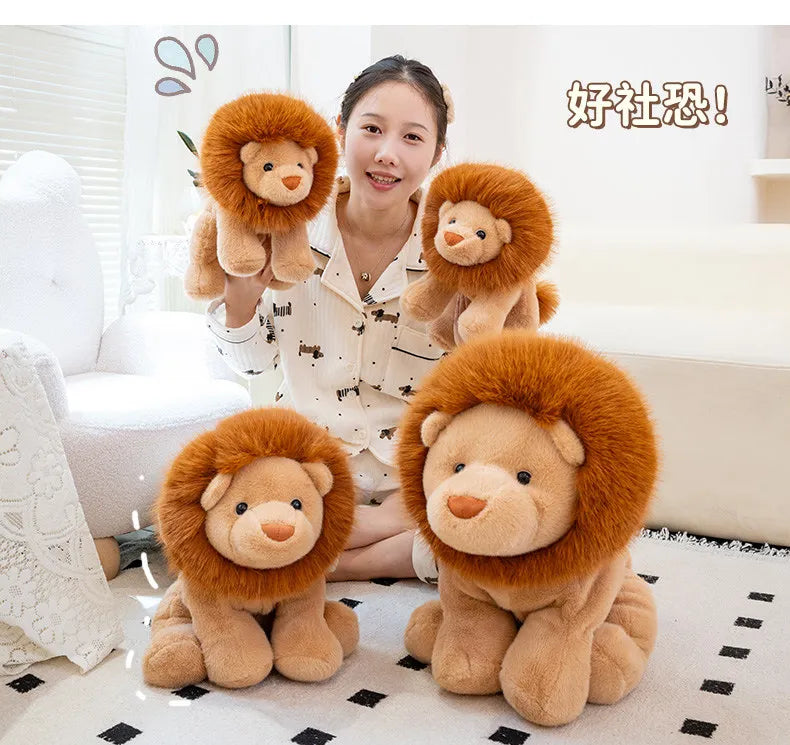 Mighty Lion Plush Stuffed Animal Sitting Lion Pillow