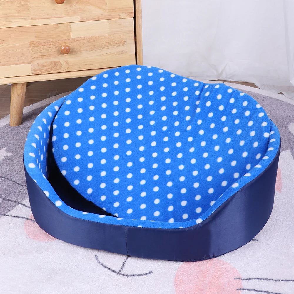 Coral Fleece Cat Bed Cushion Mat