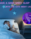 3D Night Light USB LED Touch 7 Color Changing Bedside Lamp Home Decoration Baby Nursery Bedroom Light