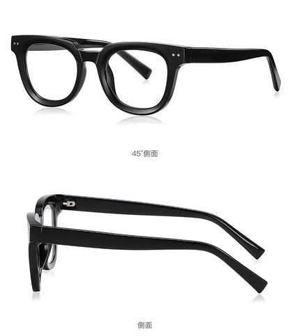 HONGMEI Men's glasses Square Classic Business Anti-Blue Light Reading Glasses Myopia Hyperopia Prescription Customized