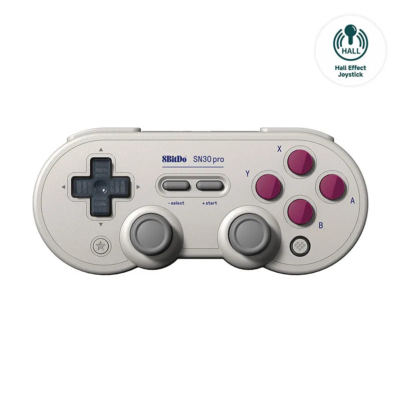 Wireless Bluetooth Gaming Controller with Hall Effect Joysticks for Nintendo Switch and PC