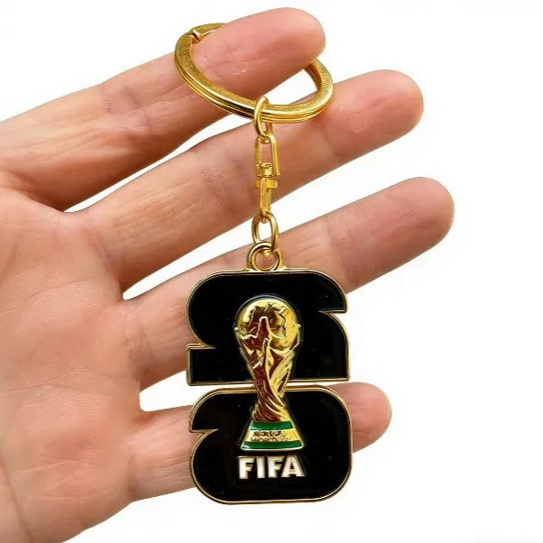 2026 World Cup Football Fan Metal Keychain Soccer Sports Souvenir