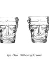 Sun Wukong Monkey Wine Glass 3d Whiskey Cup Short Drinking Liquor Glass Transparent Soju Brandy TeaCup Glassware For Wine Coffee