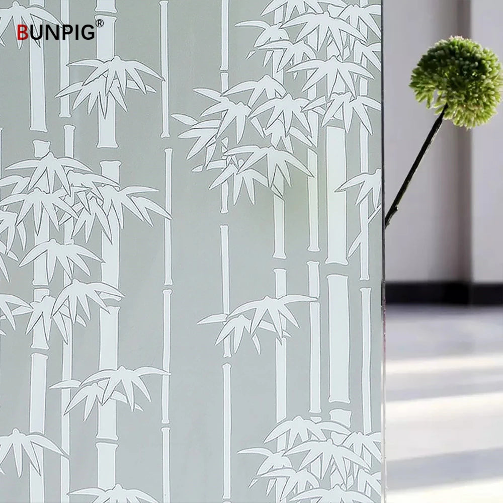 Window Film Privacy, Stained Glass Film, Frosted Opaque Glass Clings, Sun Blocking Vinyl Window Stickers for Door Home Office