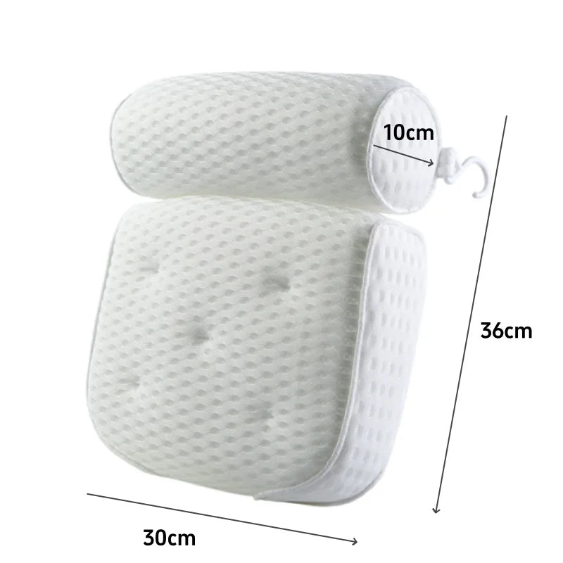 Universal 4D Bathtub Pillow Household Bath SPA Massage Pillows 7 Suction Cup Non-slip Bath Back Pillow Bathroom Accessories