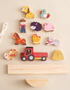 Montessori Sensory Toys  Stacking Toys For Baby Forest Houses Replica Wooden Forest Blocks  Early Childhood Education Game Gift
