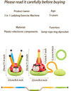 3 in 1 Ladybug Multifunction Exercise Machine Kids Jump Toss Toys Rocket Launcher Rope Sports Game Outdoor Educational Toy Gifts