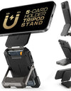 Tripod Phone Stand Credit Card Holder for iPhone 16/15/14/13/12 Adjustable Phone Stand Compatible with MagSafe