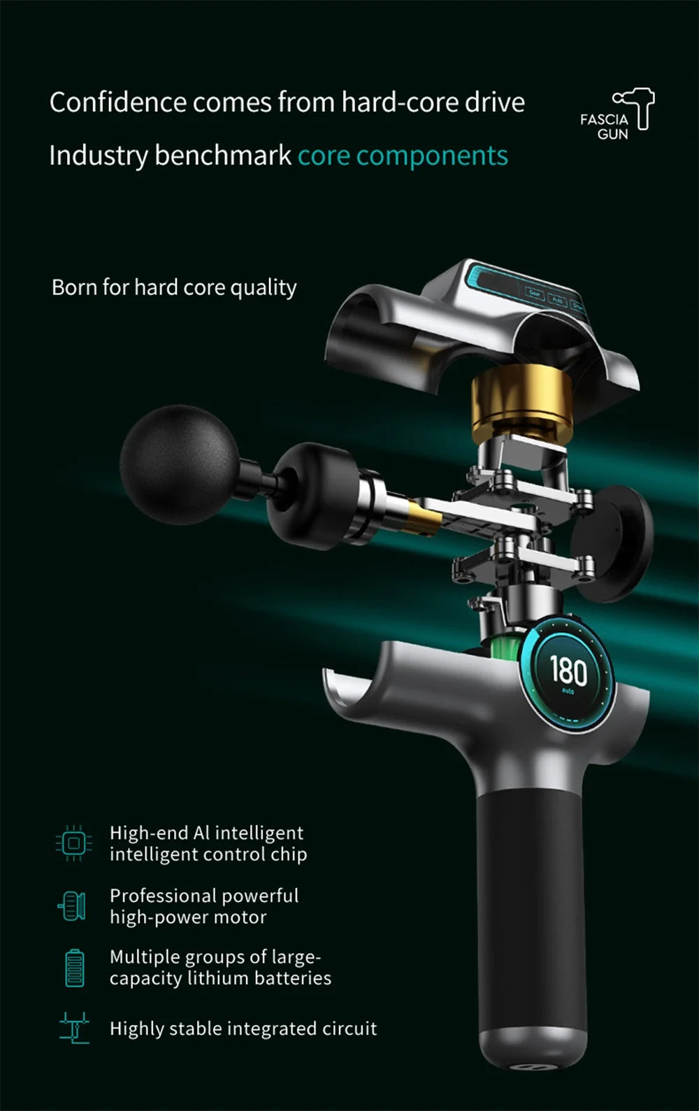 99 Level Massage  Fascia Deep Muscle Relax Body Neck Massager Electric Fitness Equipment Noise Reduction Male Female