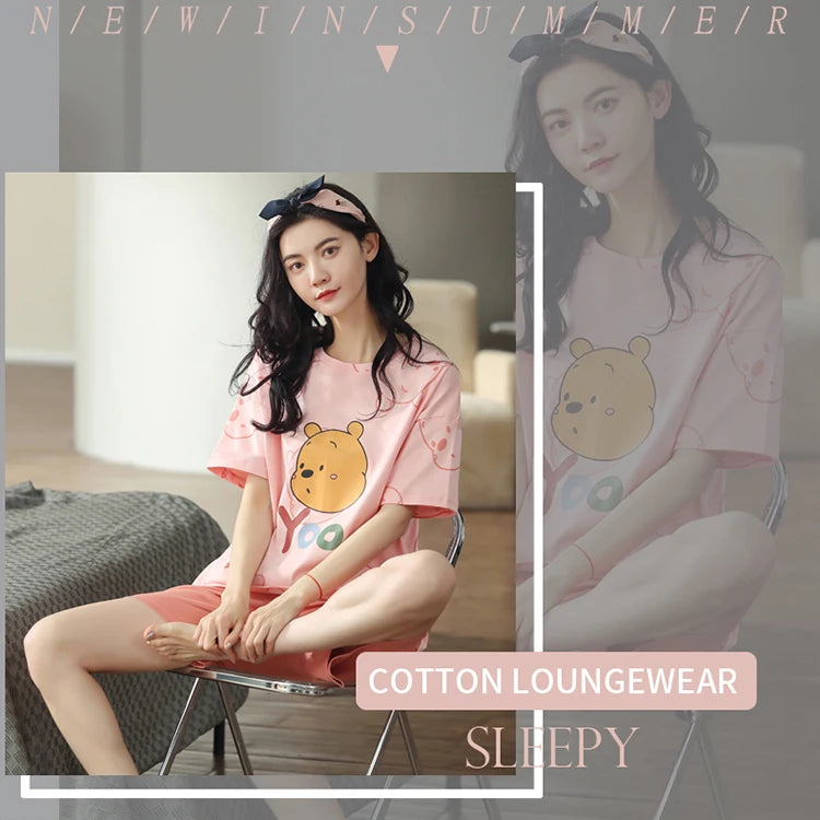 Women’s Winter Corduroy Cotton Pajama Set – Cute, Comfortable, Loose Long Sleeve Loungewear