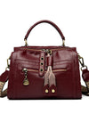 Handbags High Quality Leather Shoulder Bags Designer Solid Color Handbag