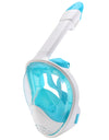 Full Face Snorkel Mask Snorkeling with Camera Mount 180 Degree Panoramic View Anti-Fog Anti-Leak Snorkeling Set for Adult Kids