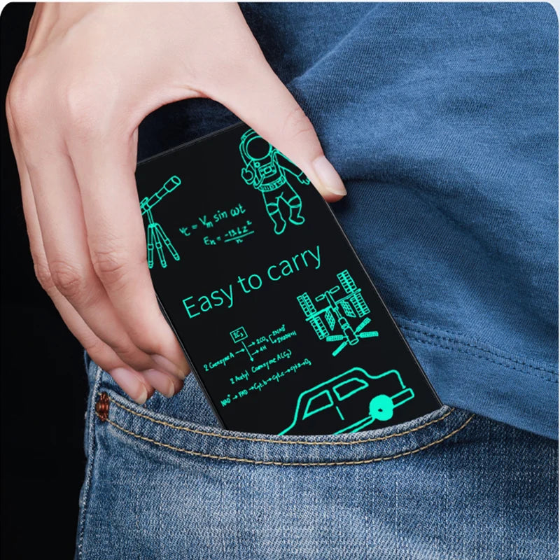 6.5inch Full Screen Superfine Handwriting Writing Blackboard Magic Tablet to Drawing Induction to Erase Single Sided Meeting Pad