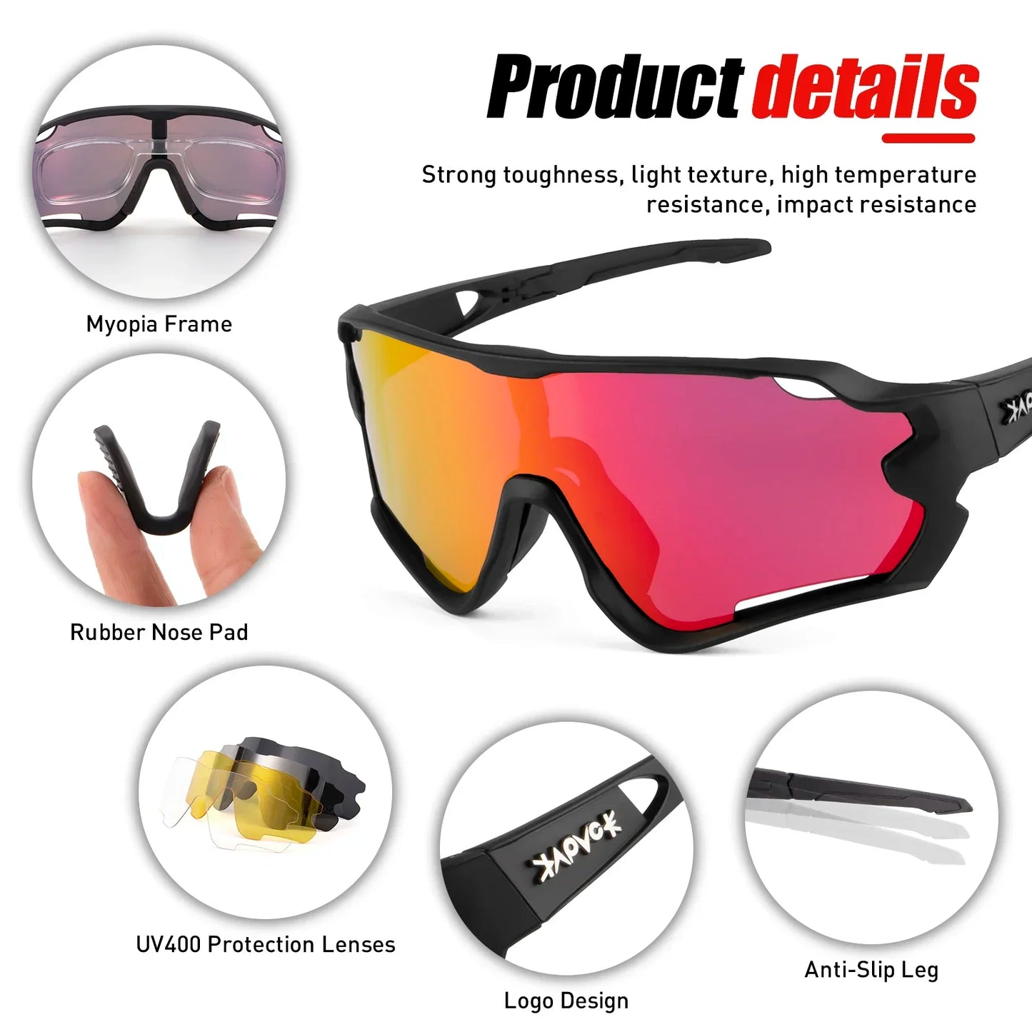 UV400 Bicycle Sunglasses Polarized Cycling Sunglasses Men MTB Cycling Glasses Outdoor Bicycle Glasses Women Road Bike Glasses