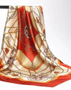 Scarves For Women Print Silk Satin Head Scarf Female Luxury Brand Square Shawl Large Hijab Scarfs