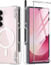 Magnetic MagSafe for Z Fold 6 Case with Hinge Protection Built-in Front Screen Protector Full Body Rugged Shockproof Phone Case