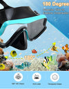 Scuba Diving Mask Snorkel Set For Adults Tempered Glass Professional Panoramic Snorkeling Gear Swimming Training Snorkel Kit