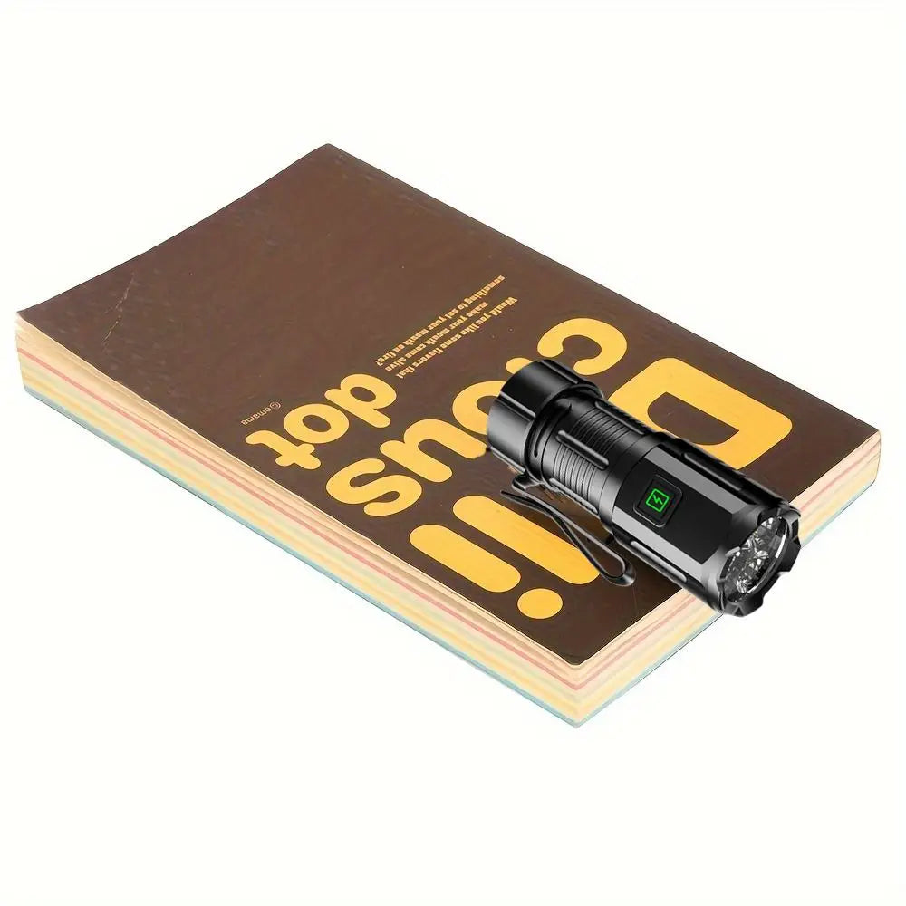 Mini Rechargeable LED Flashlight With Magnetic Base